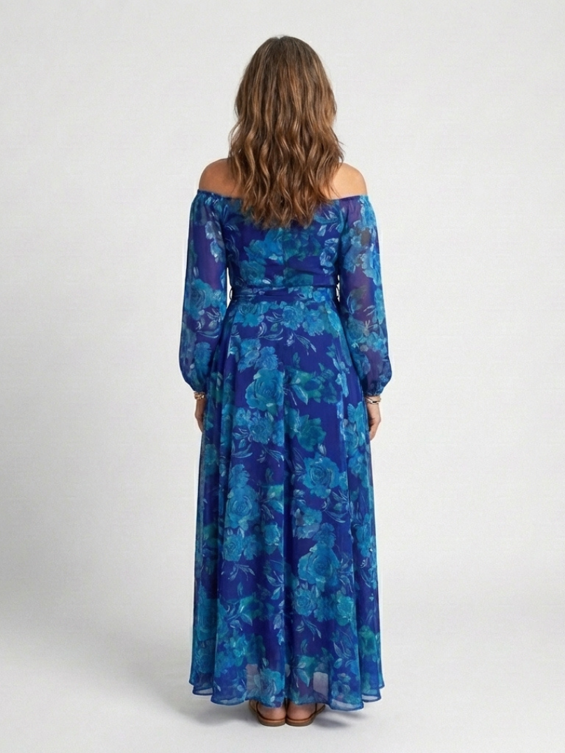 Aspen | Off Shoulder Floral Maxi Dress