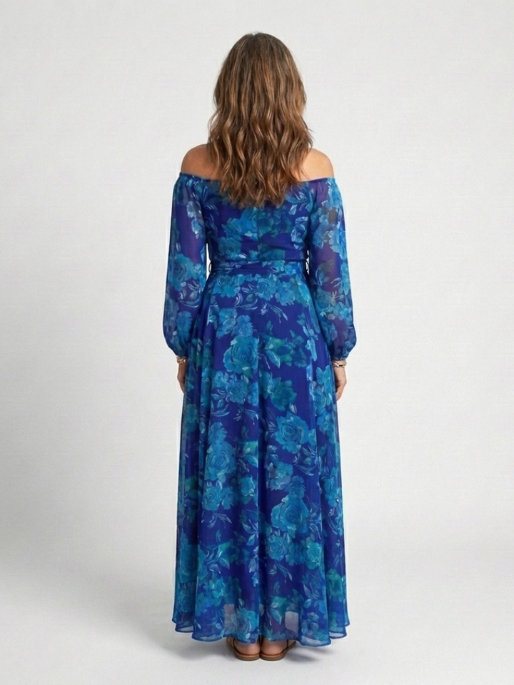 Aspen | Off Shoulder Floral Maxi Dress