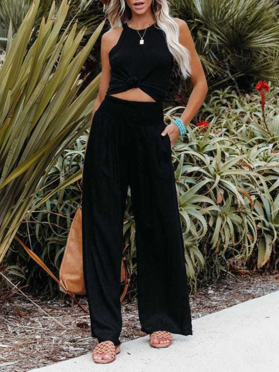 THALIORA | REMI WIDE-LEG LINEN TROUSERS