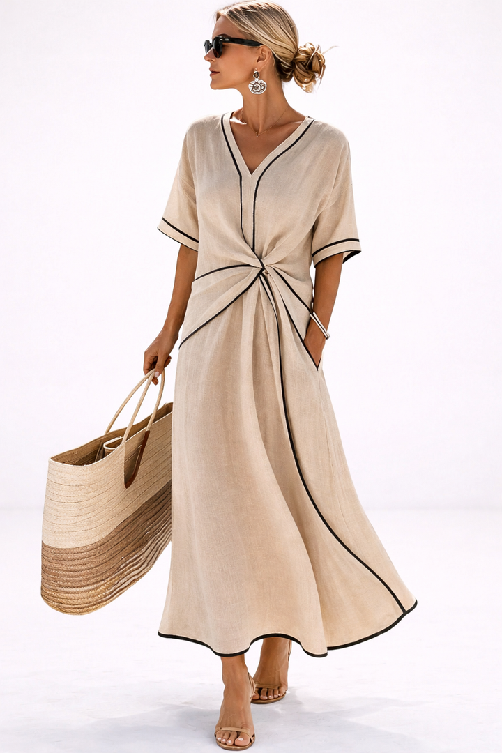 The Isla Striped Maxi Dress